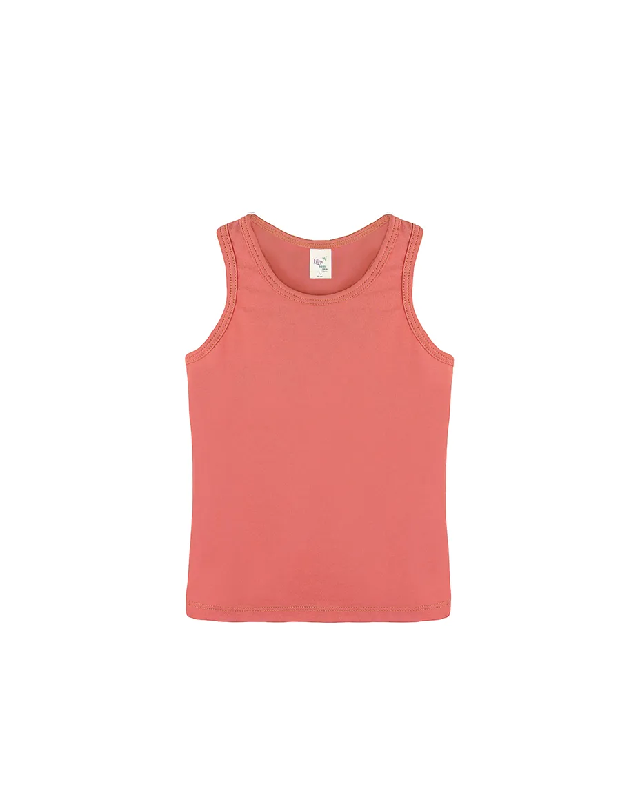 Little Girls Cotton Basic Racerback Tanktop