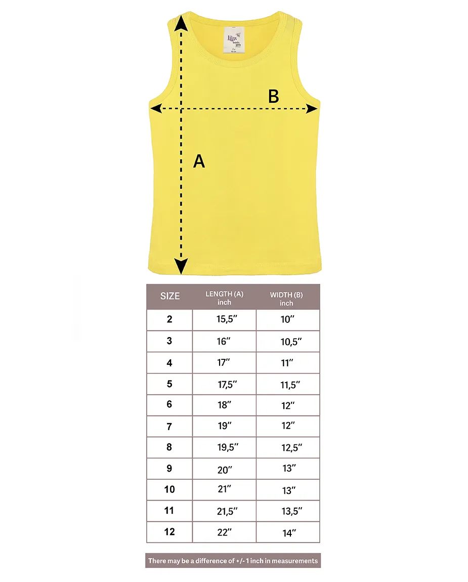 Little Girls Cotton Basic Racerback Tanktop
