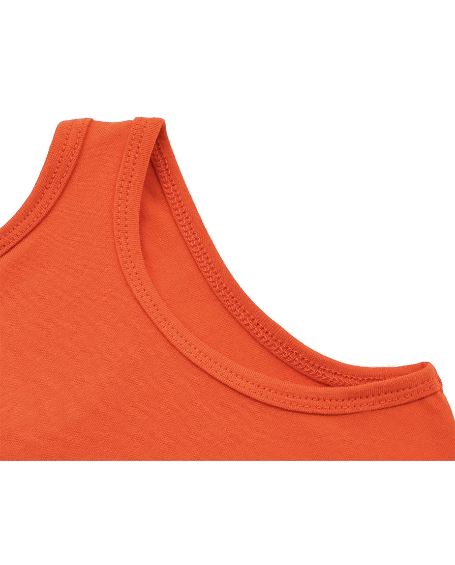 Little Girls Cotton Basic Racerback Tanktop