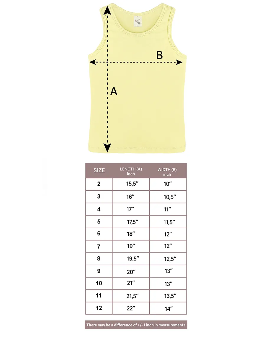 Little Girls Cotton Basic Racerback Tanktop
