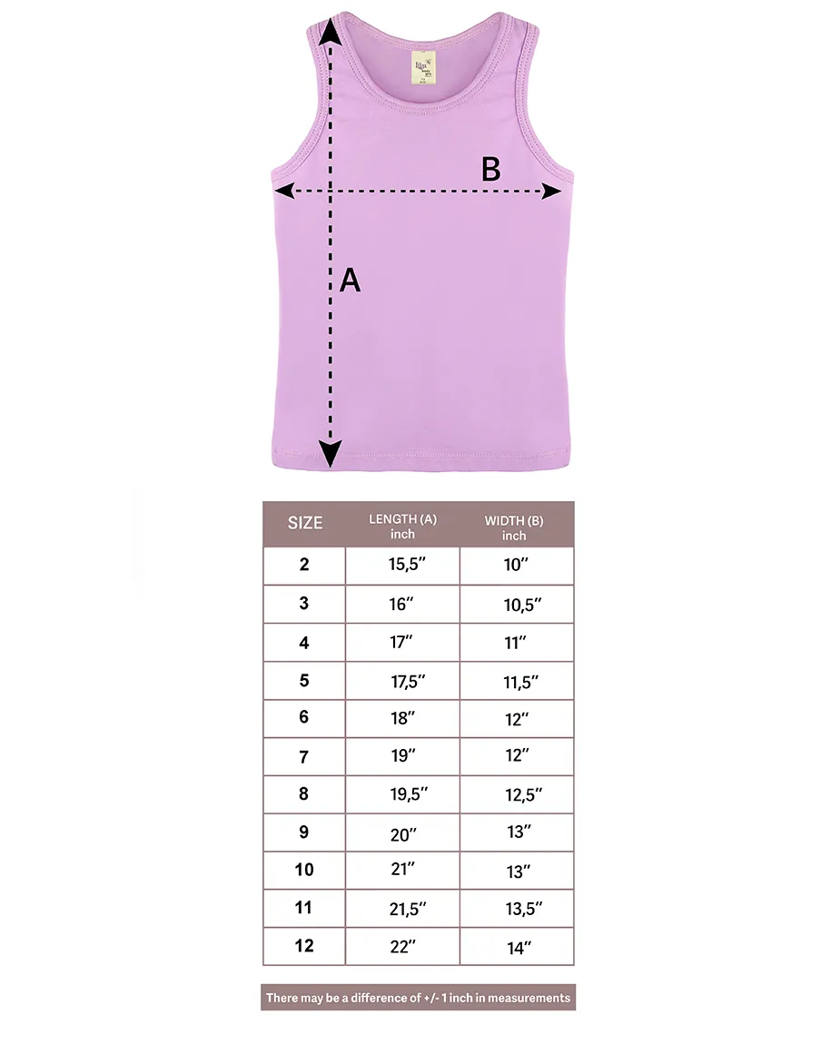 Little Girls Cotton Basic Racerback Tanktop
