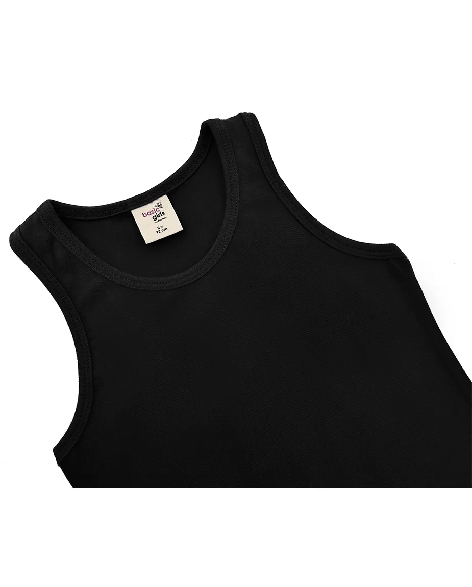 Little Girls Cotton Basic Racerback Tanktop