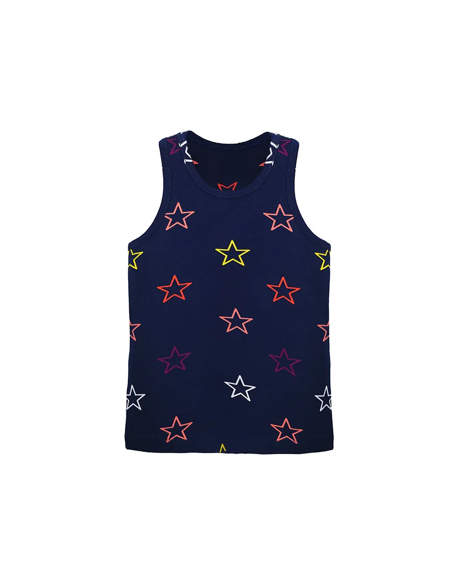 Little Girls Cotton Basic Racerback Tanktop
