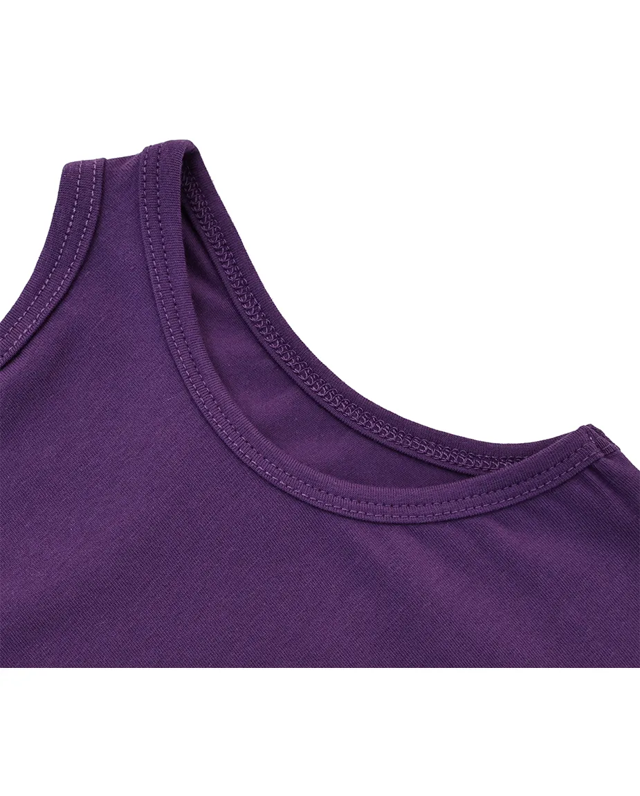 Little Girls Cotton Basic Racerback Tanktop