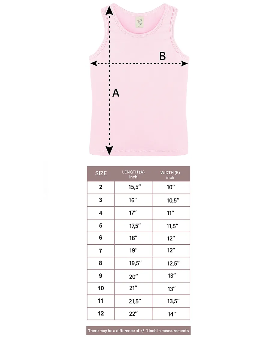 Little Girls Cotton Basic Racerback Tanktop