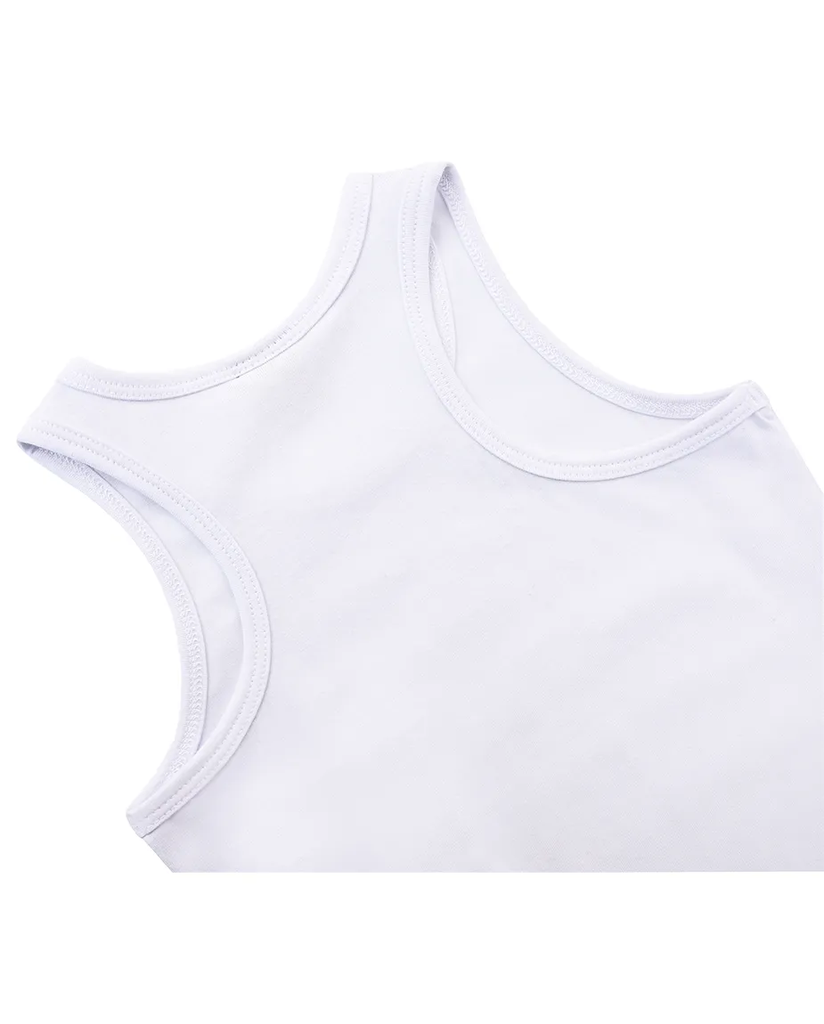 Little Girls Cotton Basic Racerback Tanktop
