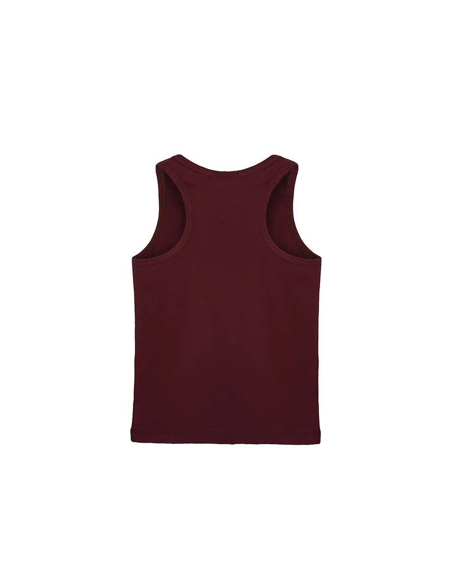 Little Girls Cotton Basic Racerback Tanktop