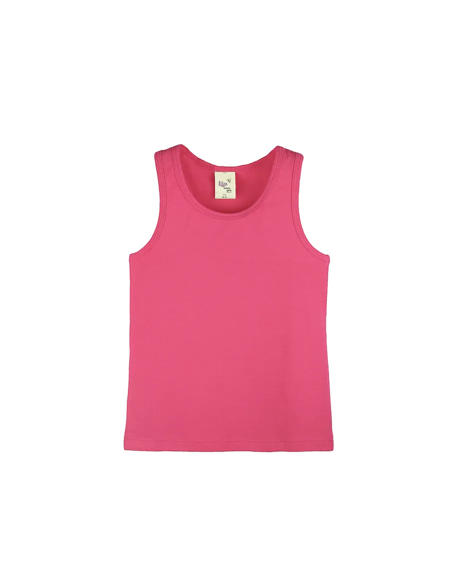 Little Girls Cotton Basic Racerback Tanktop