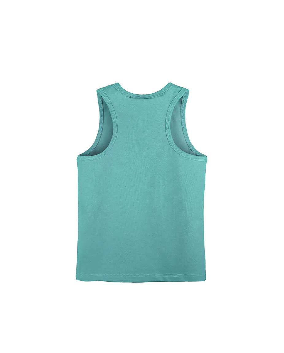 Little Girls Cotton Basic Racerback Tanktop