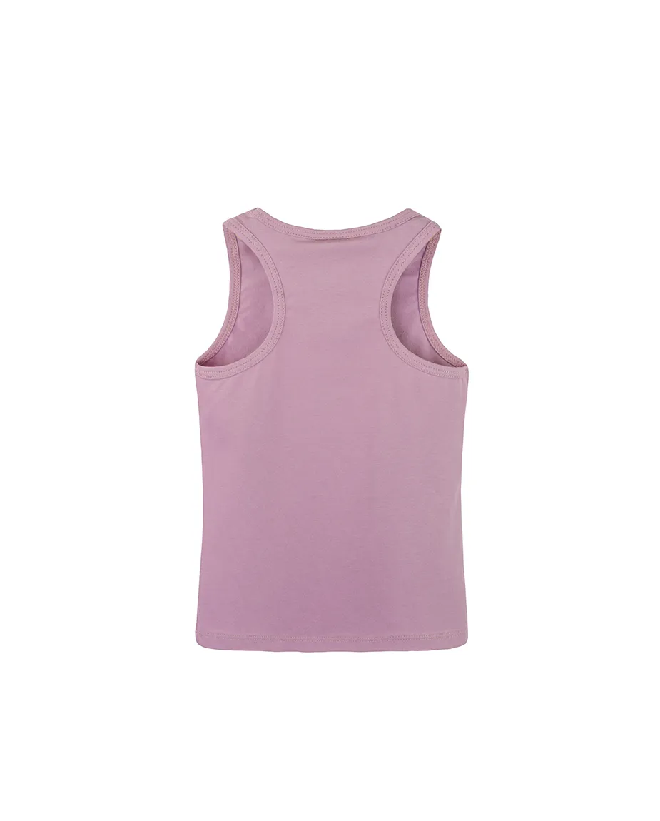 Little Girls Cotton Basic Racerback Tanktop