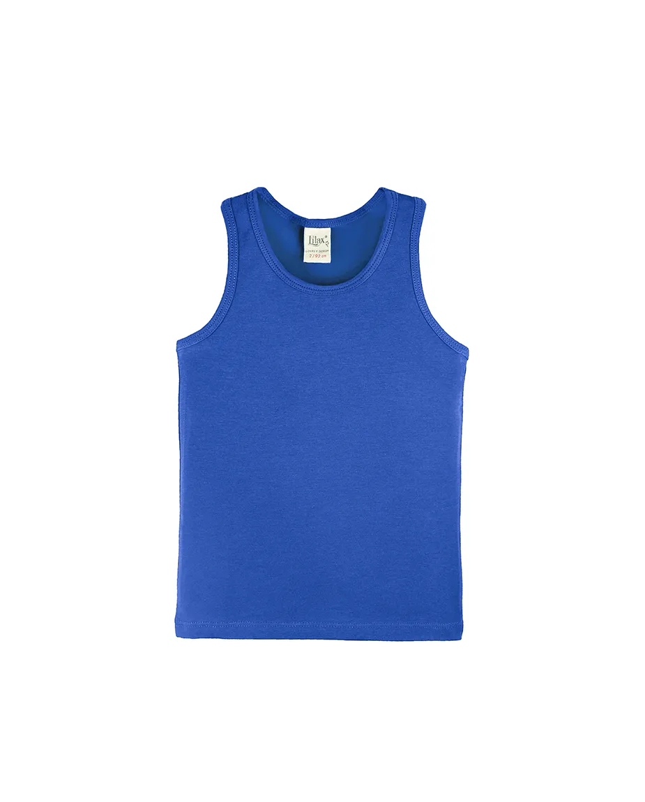 Little Girls Cotton Basic Racerback Tanktop