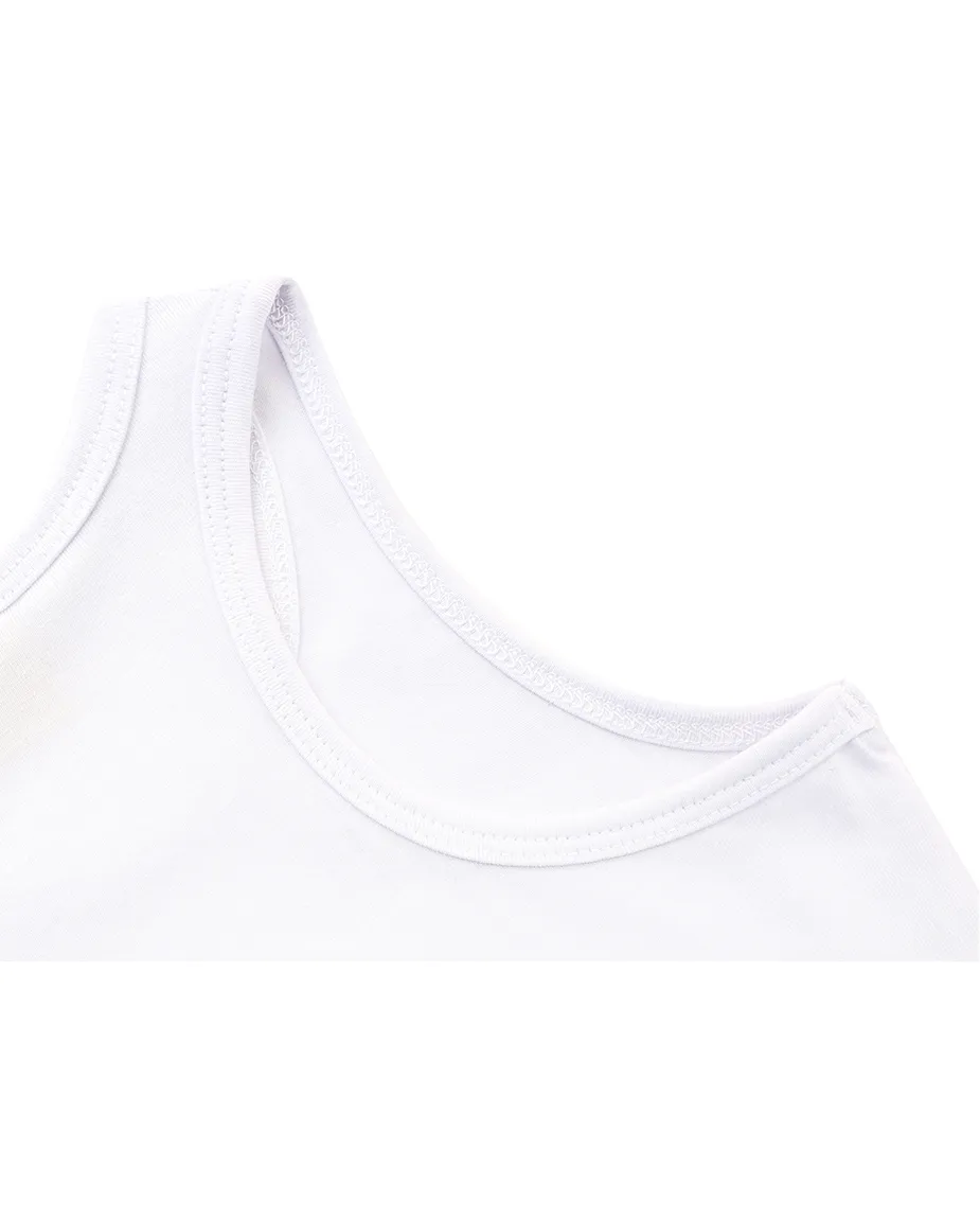 Little Girls Cotton Basic Racerback Tanktop