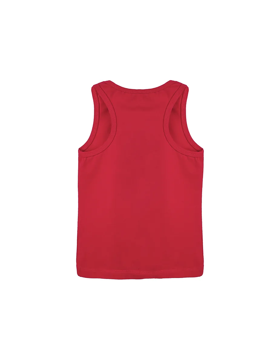 Little Girls Cotton Basic Racerback Tanktop