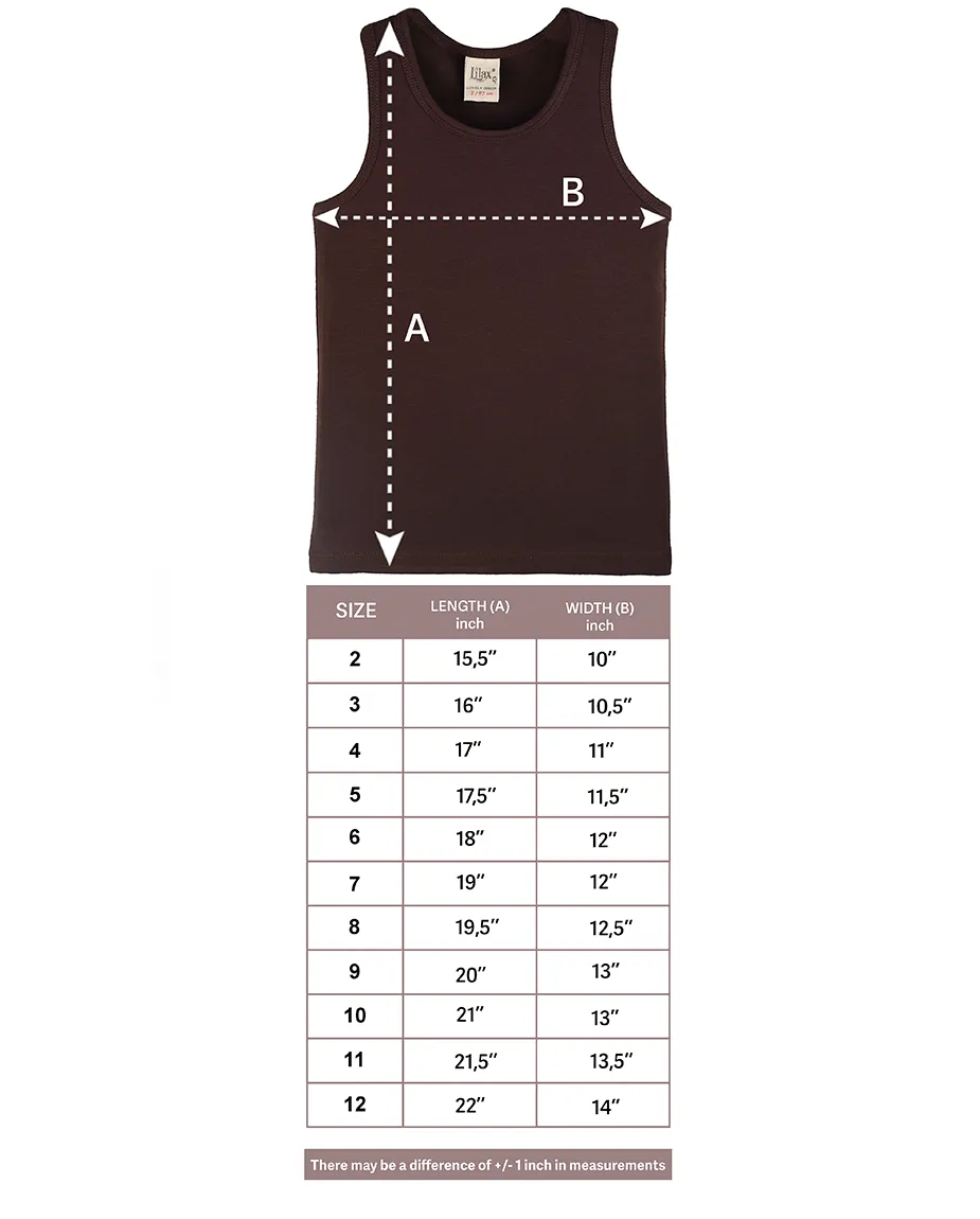Little Girls Cotton Basic Racerback Tanktop