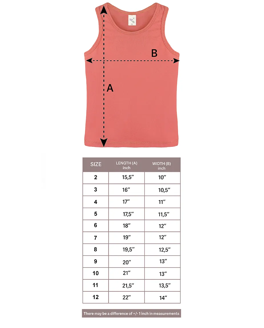 Little Girls Cotton Basic Racerback Tanktop