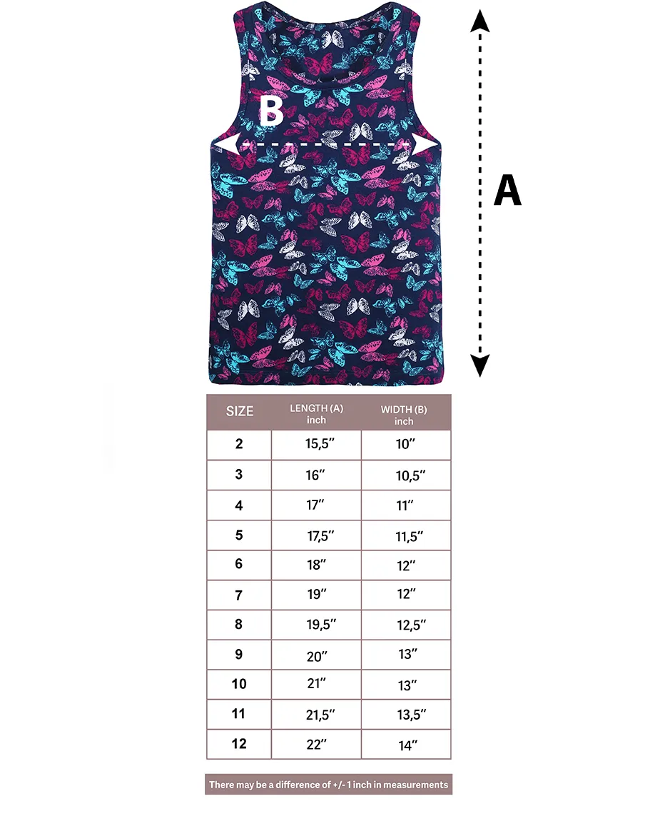 Little Girls Cotton Basic Racerback Tanktop