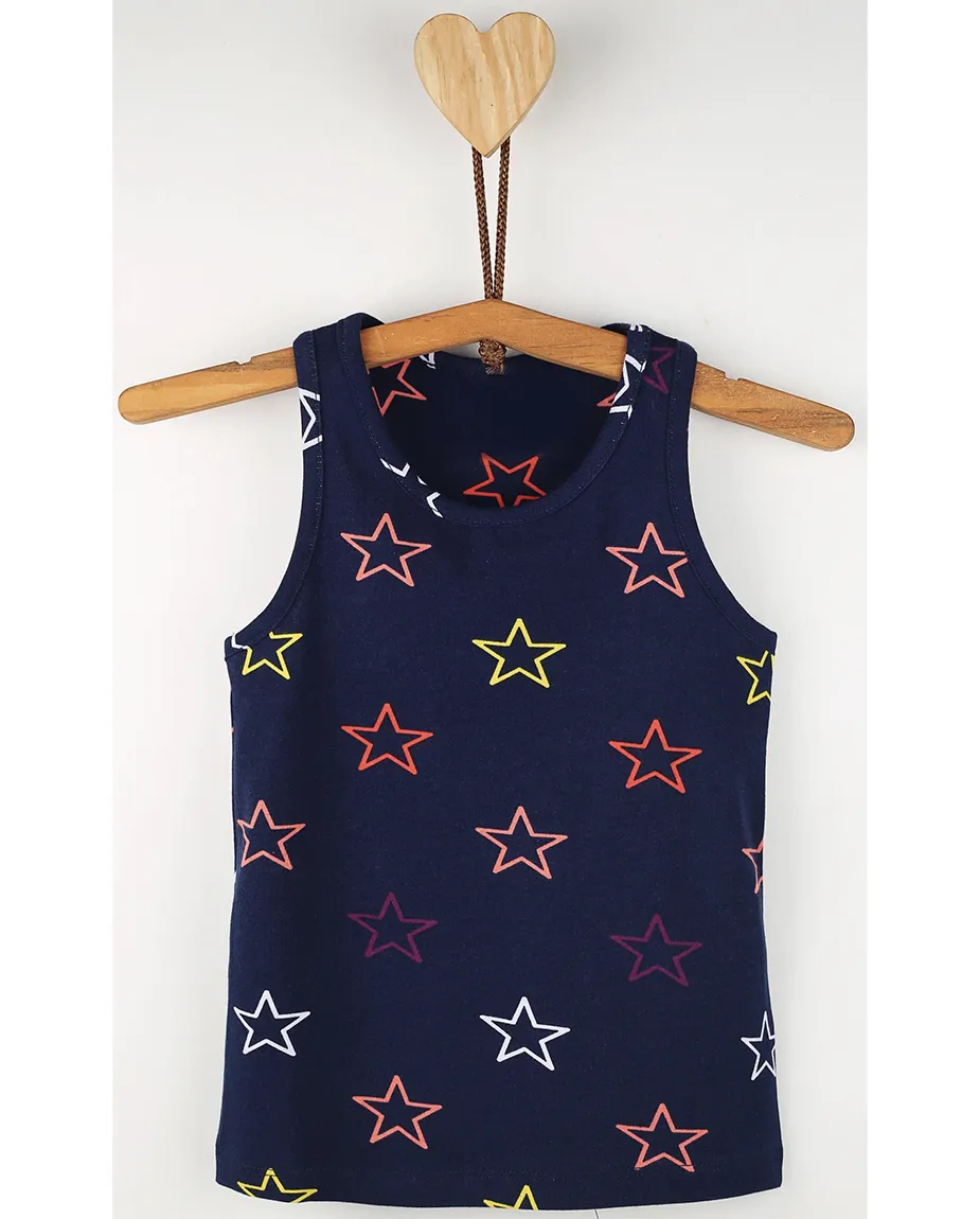 Little Girls Cotton Basic Racerback Tanktop