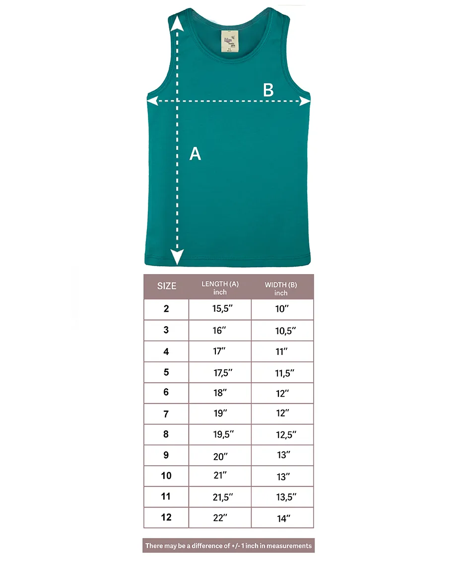 Little Girls Cotton Basic Racerback Tanktop