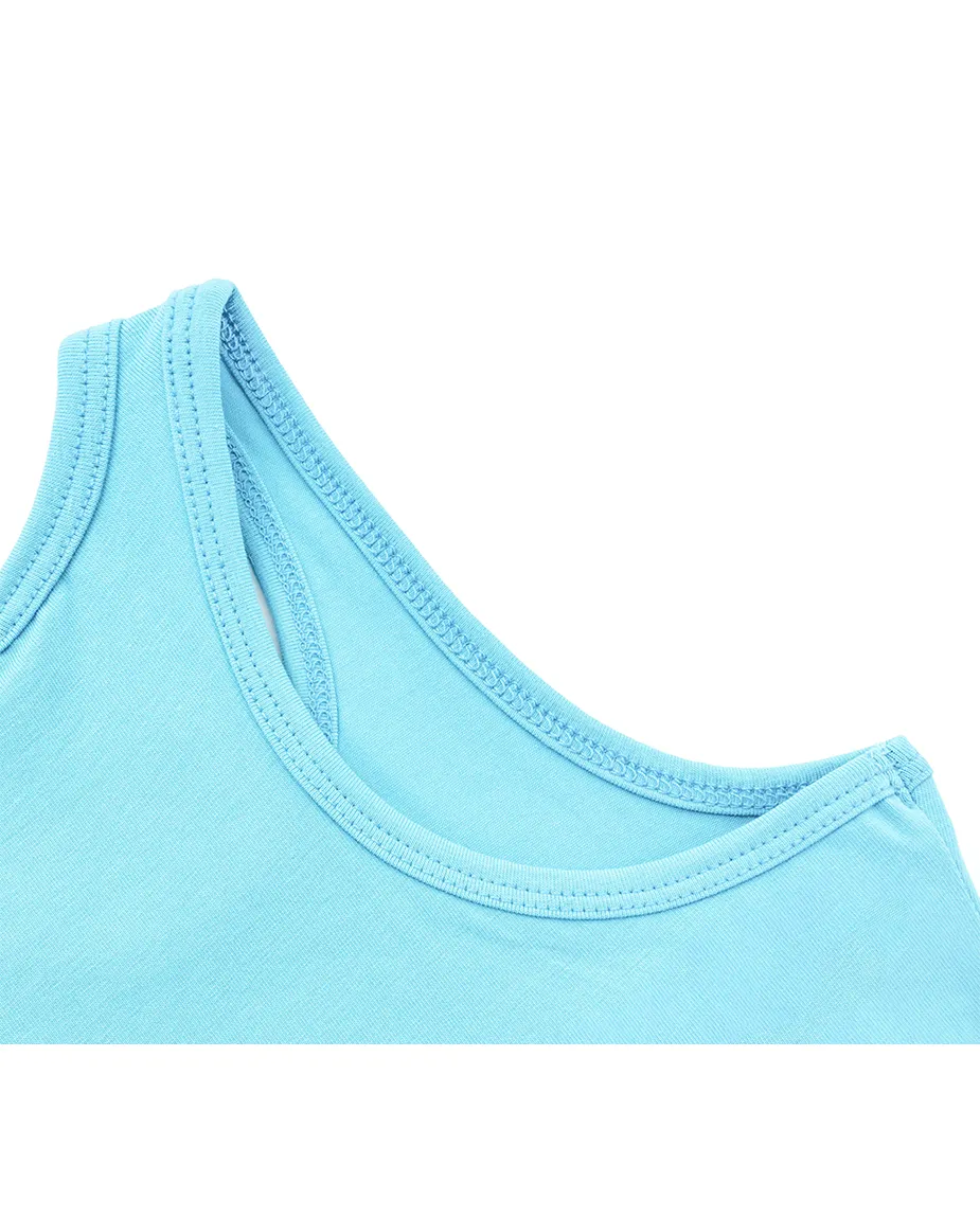 Little Girls Cotton Basic Racerback Tanktop