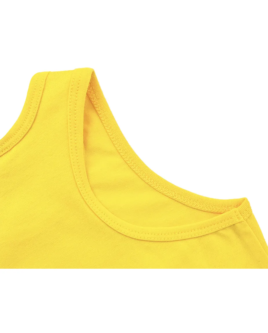 Little Girls Cotton Basic Racerback Tanktop