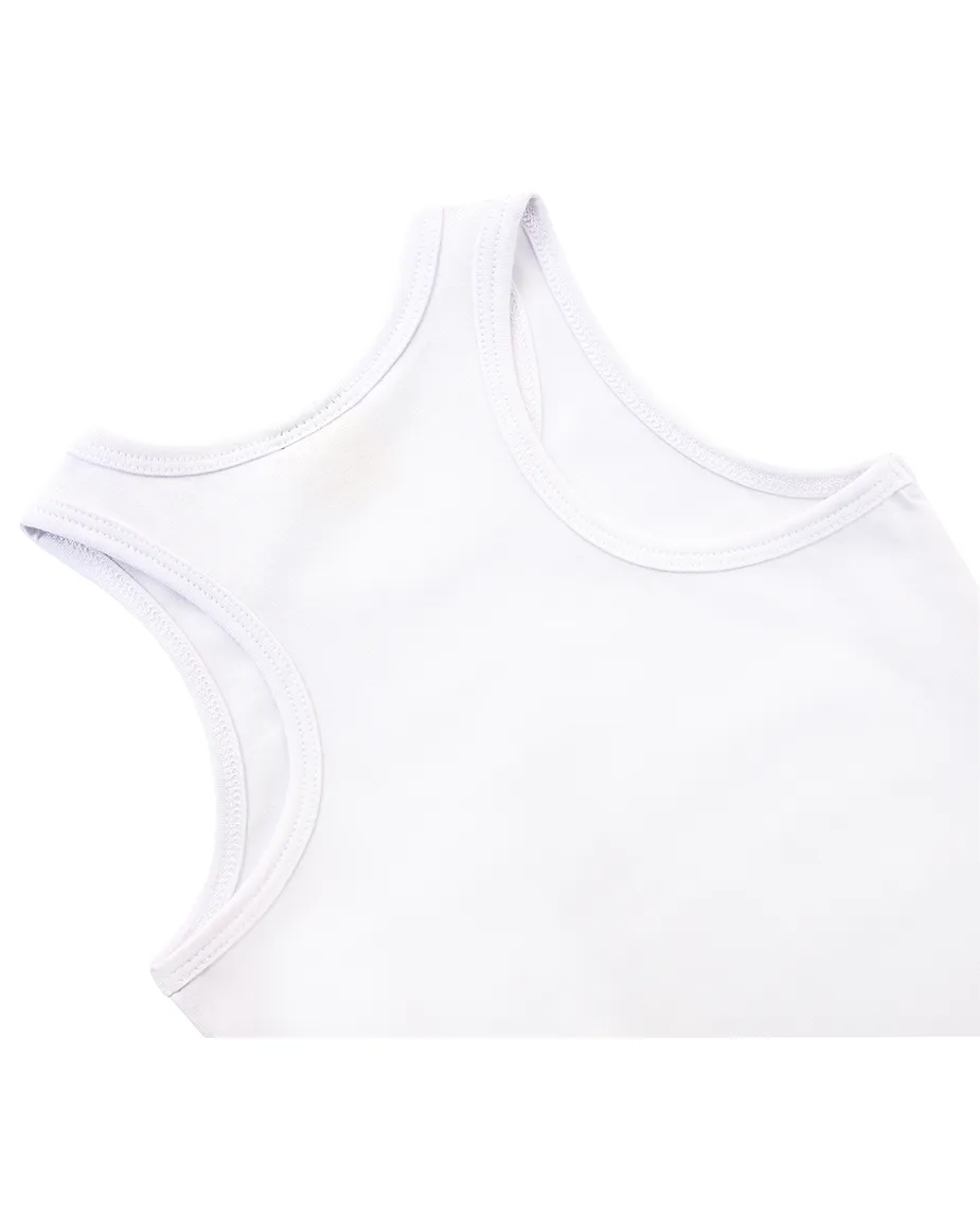 Little Girls Cotton Basic Racerback Tanktop
