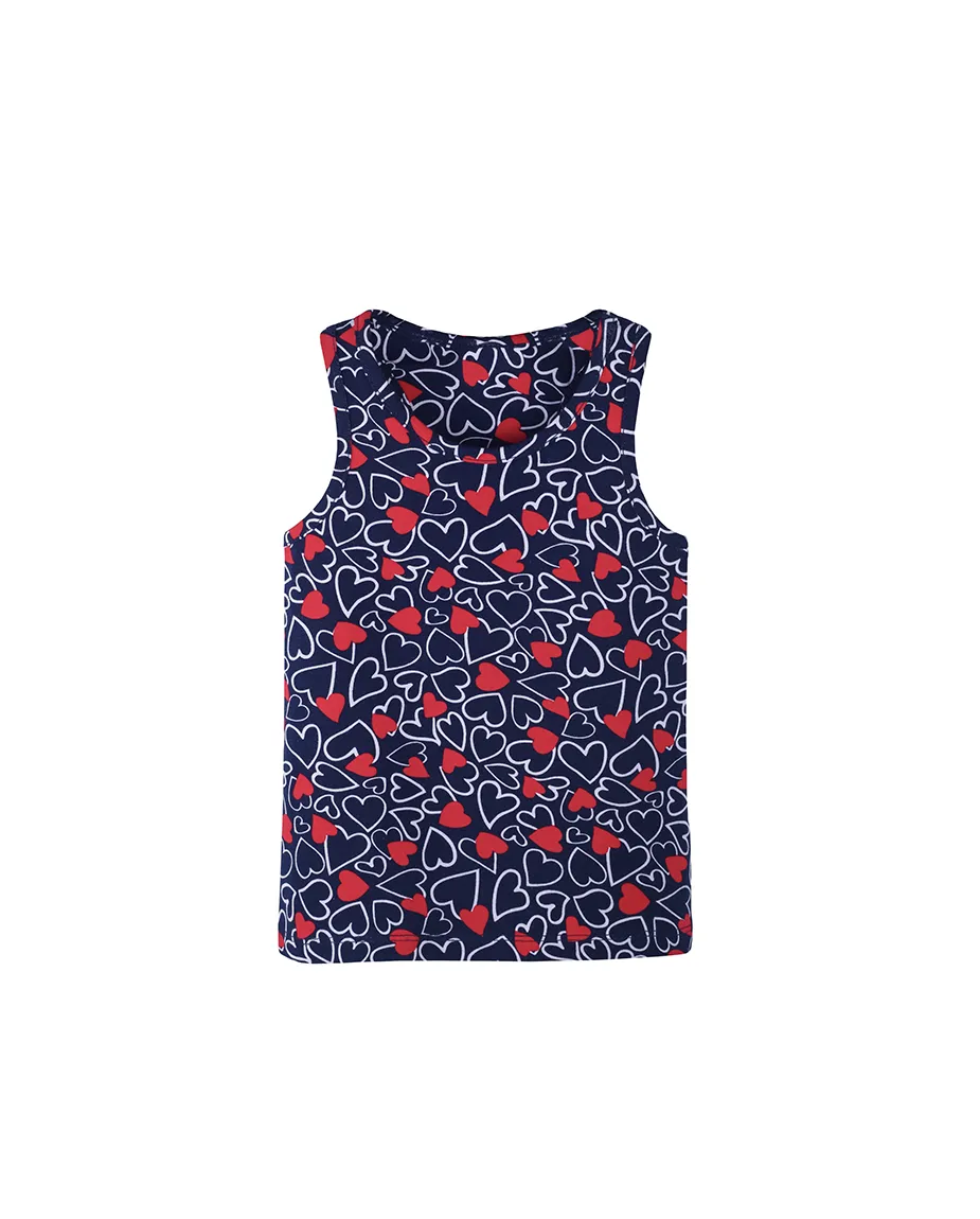 Little Girls Cotton Basic Racerback Tanktop