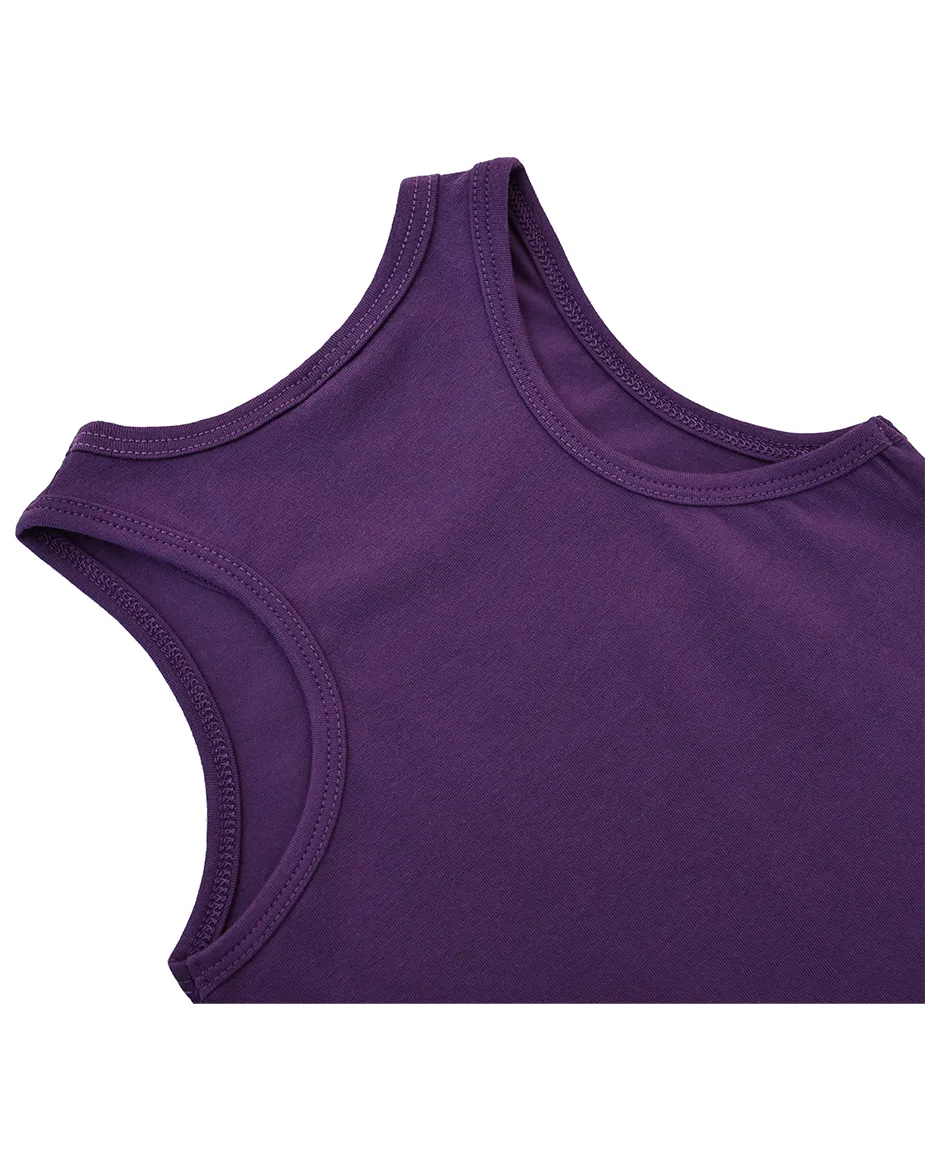 Little Girls Cotton Basic Racerback Tanktop