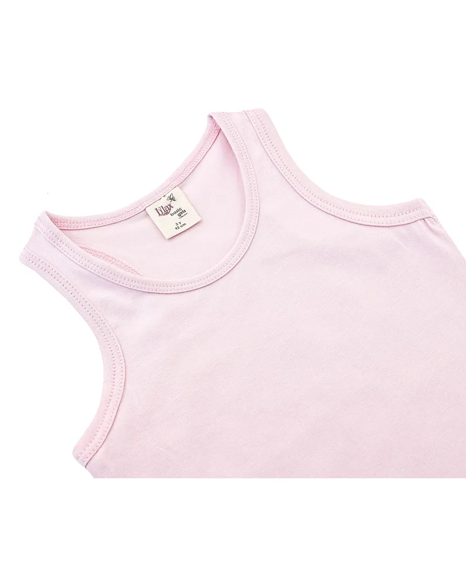 Little Girls Cotton Basic Racerback Tanktop