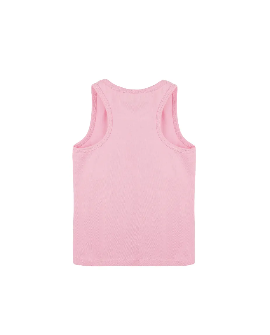 Little Girls Cotton Basic Racerback Tanktop