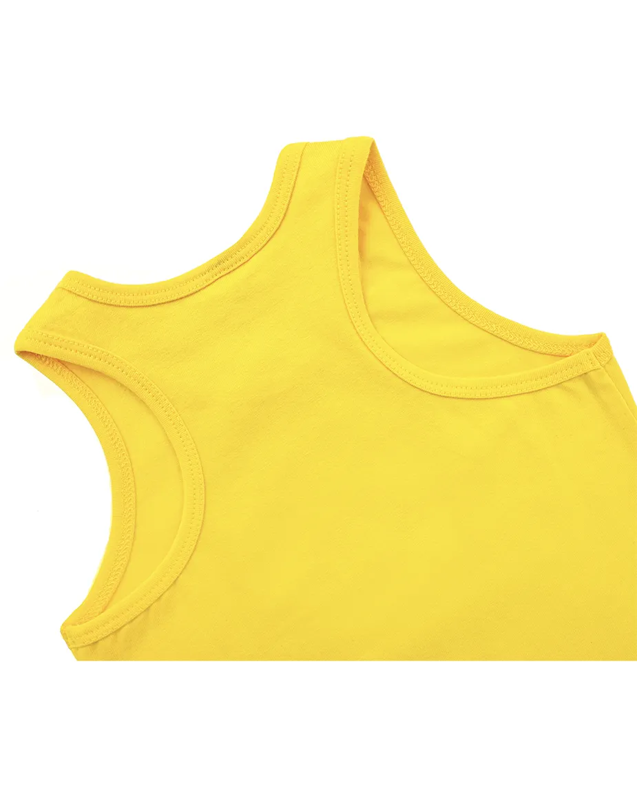 Little Girls Cotton Basic Racerback Tanktop