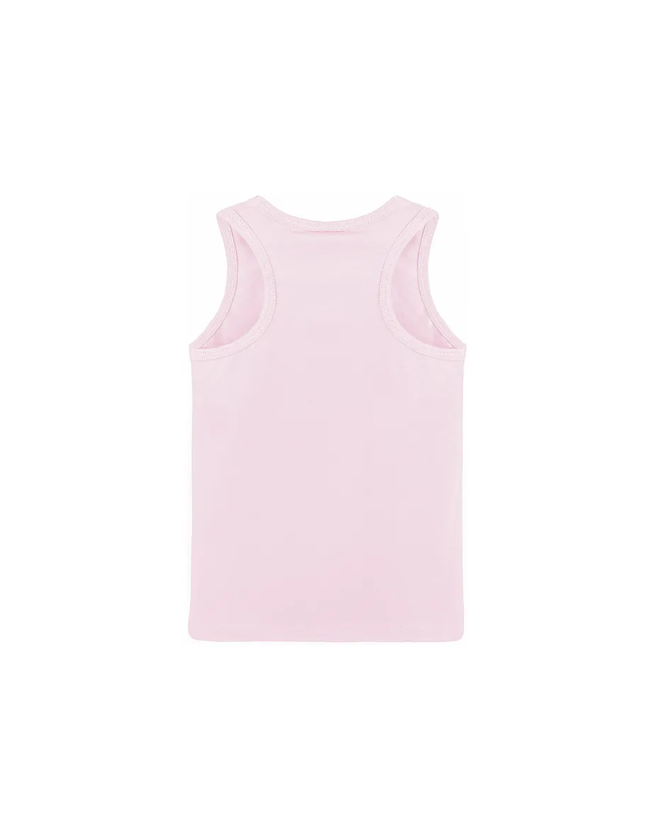Little Girls Cotton Basic Racerback Tanktop