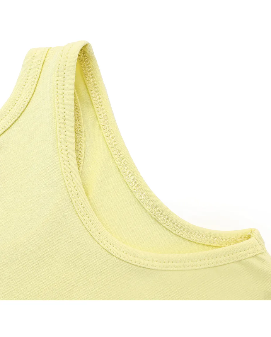 Little Girls Cotton Basic Racerback Tanktop