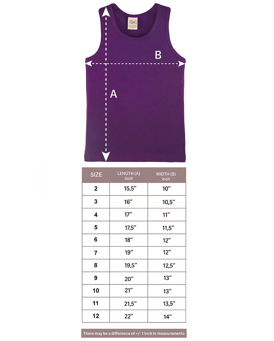 Little Girls Cotton Basic Racerback Tanktop