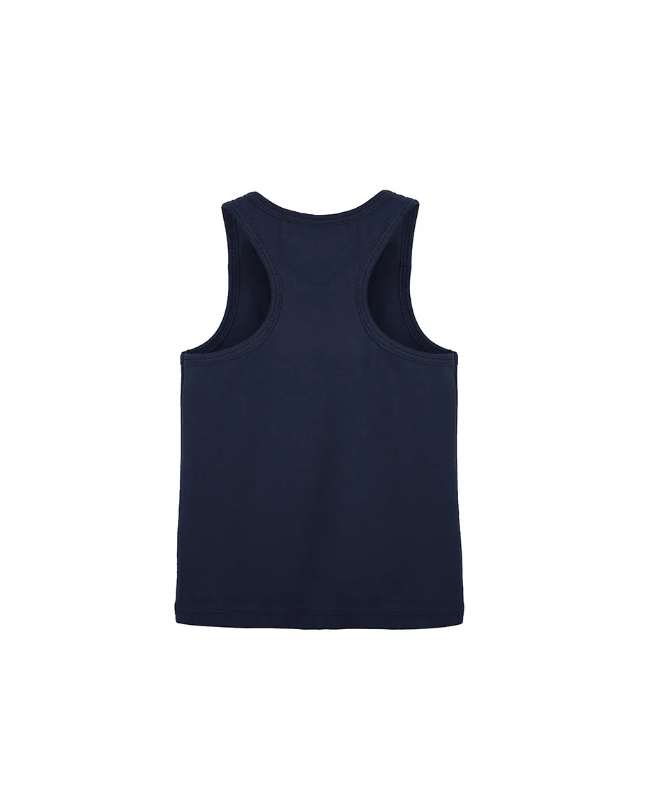 Little Girls Cotton Basic Racerback Tanktop