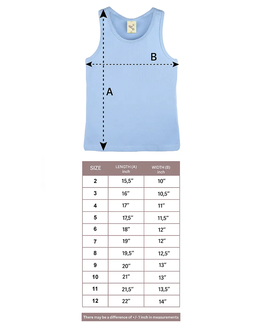 Little Girls Cotton Basic Racerback Tanktop