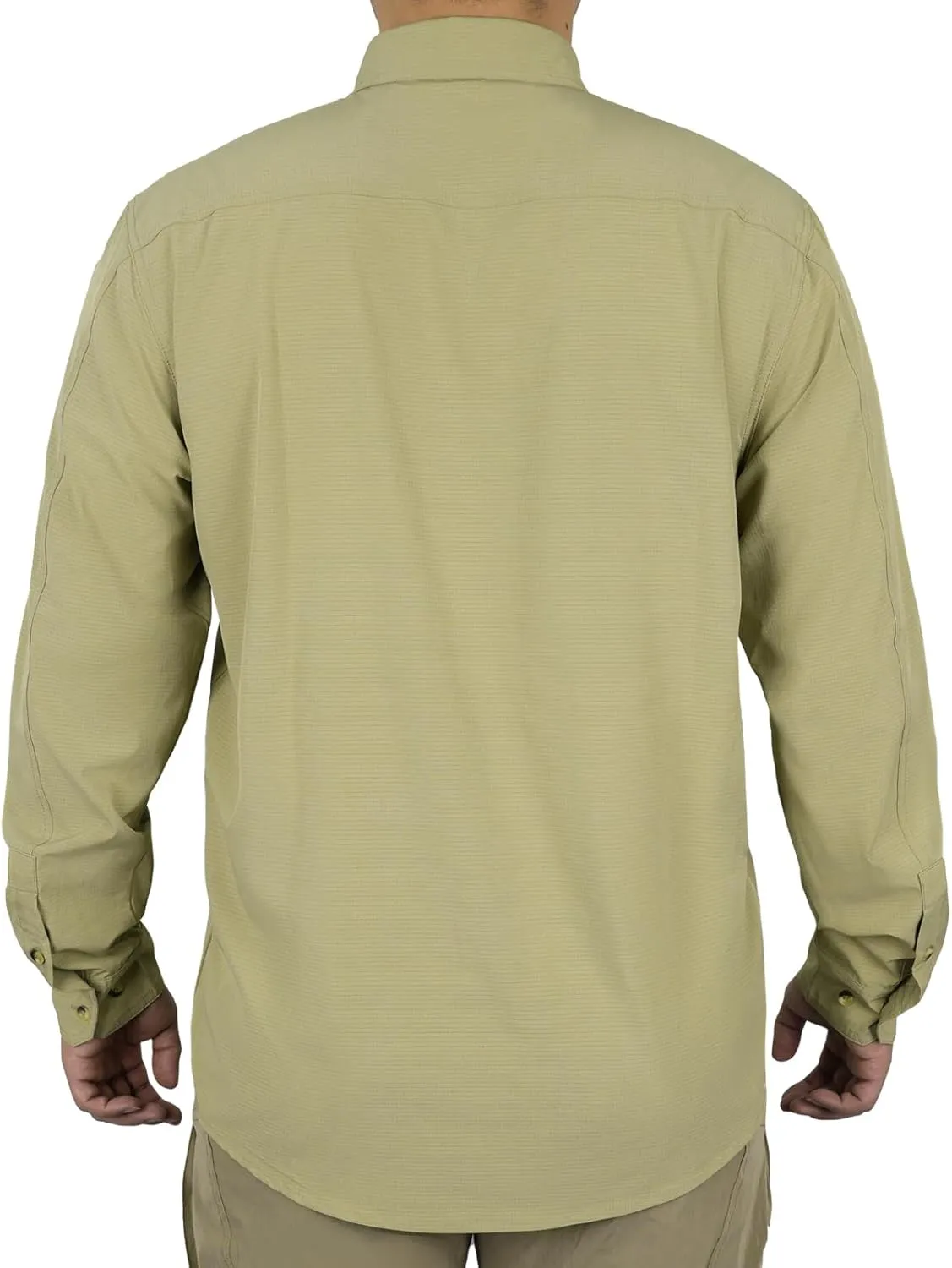 LOOGU Mens Button Down Shirts Quick-Dry Breathable Long Sleeve Casual Shirts for Outdoor Fishing Hiking