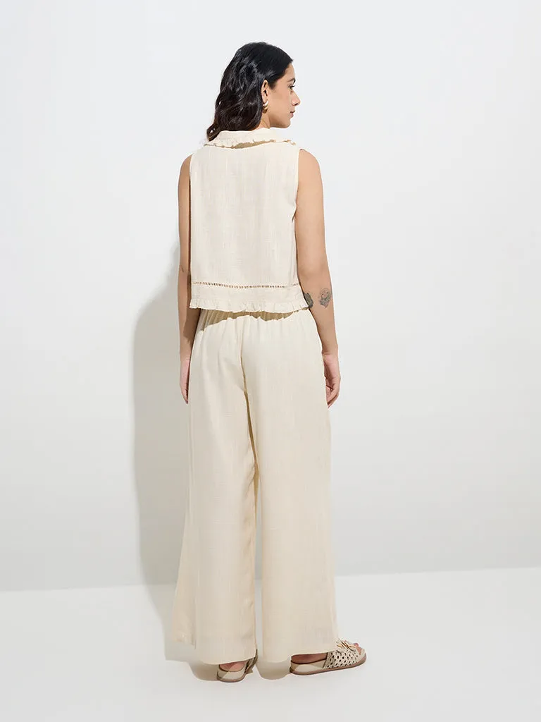 LOV Beige High-Rise Pants