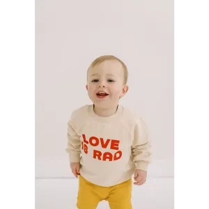Love is Rad Baby Pullover Sweatshirt