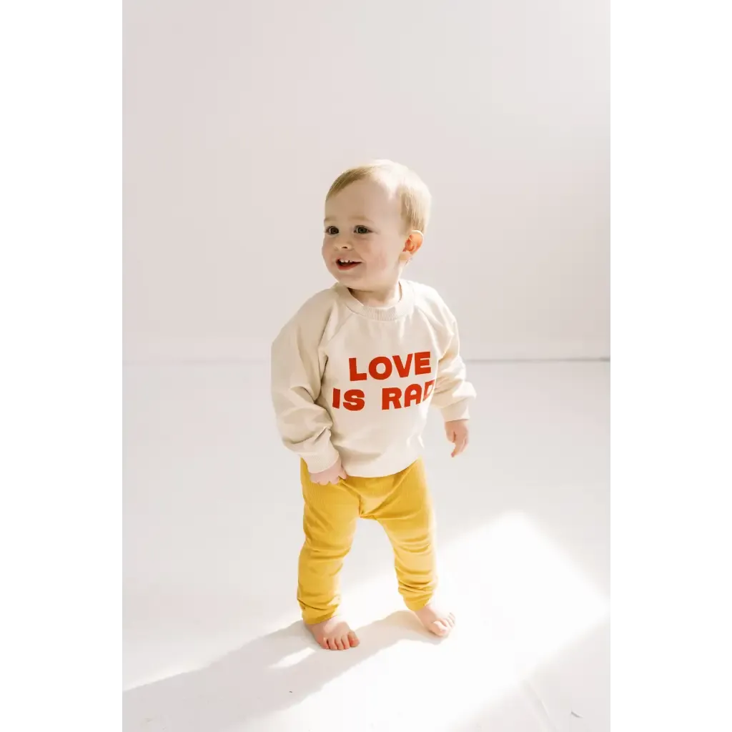 Love is Rad Baby Pullover Sweatshirt