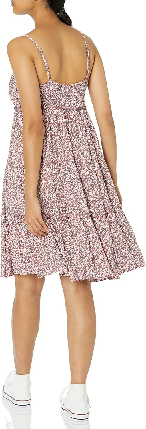 Lucky Brand Women's Tiered Floral Mini Dress