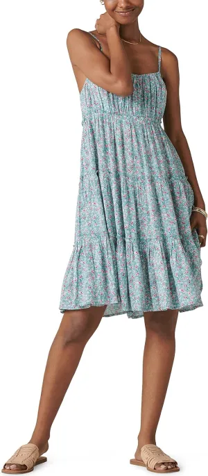 Lucky Brand Women's Tiered Floral Mini Dress