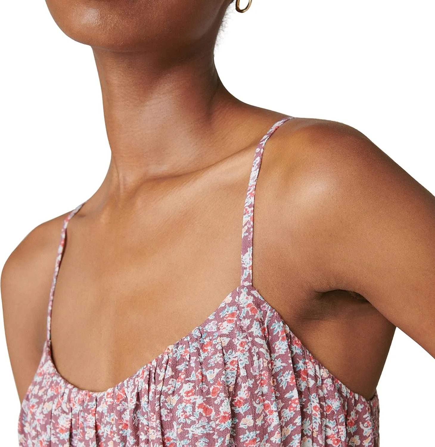 Lucky Brand Women's Tiered Floral Mini Dress