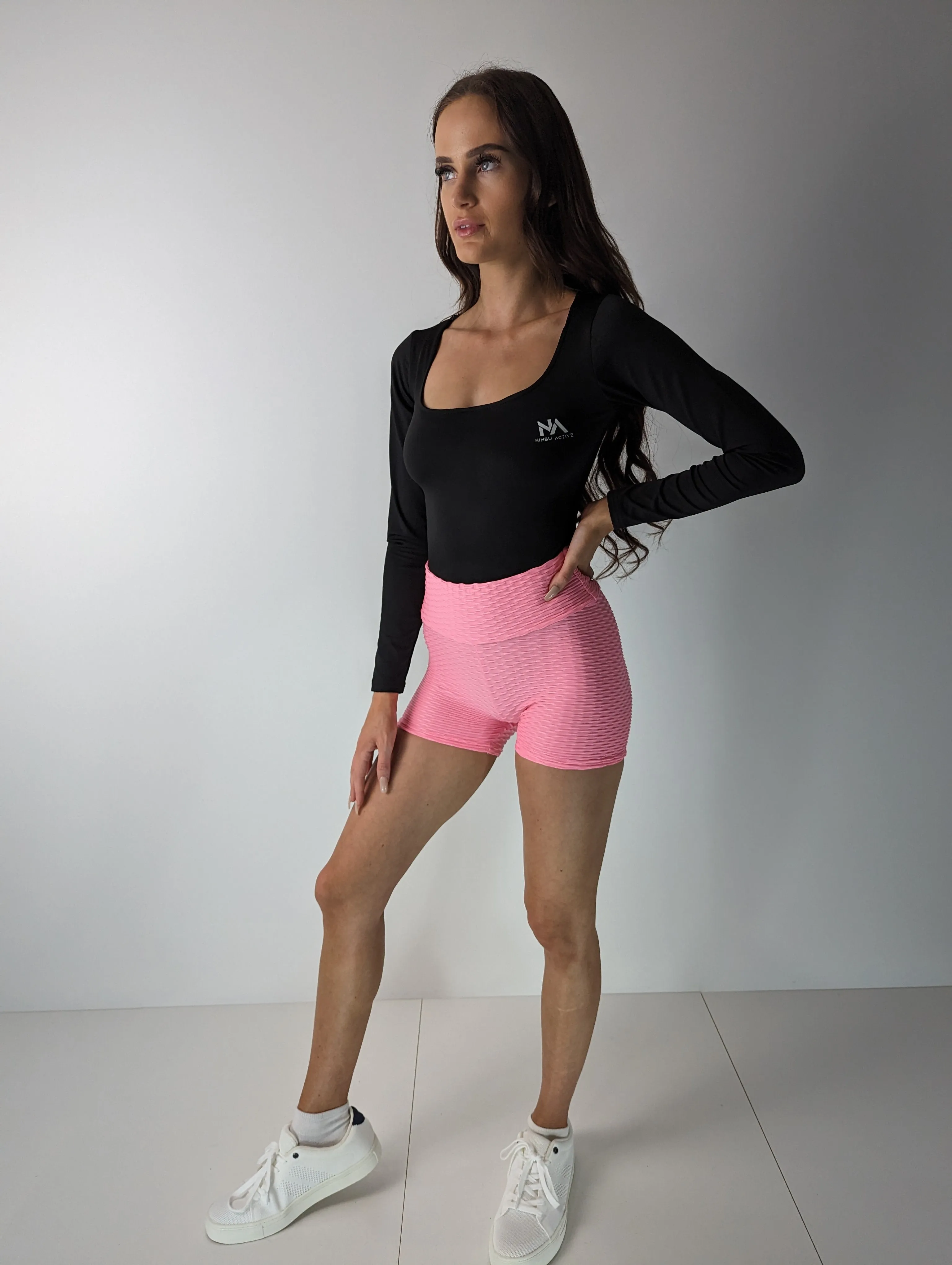 Lyft Ladies Active Seamless Shorts - Baby Pink