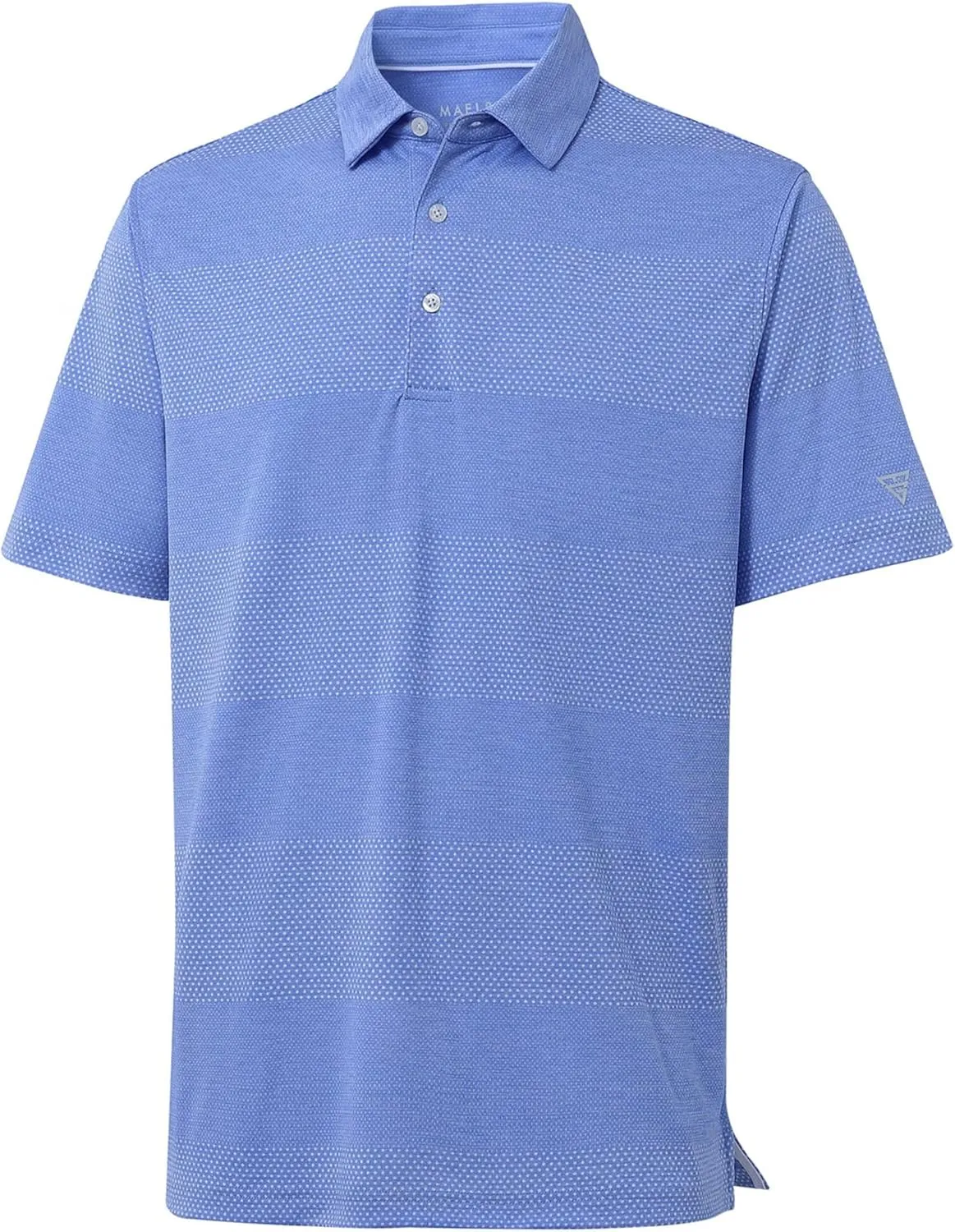 M MAELREG Golf Shirts for Men Heather Jacquard Performance Lightweight Moisture Wicking Active Casual Mens Polo Shirts