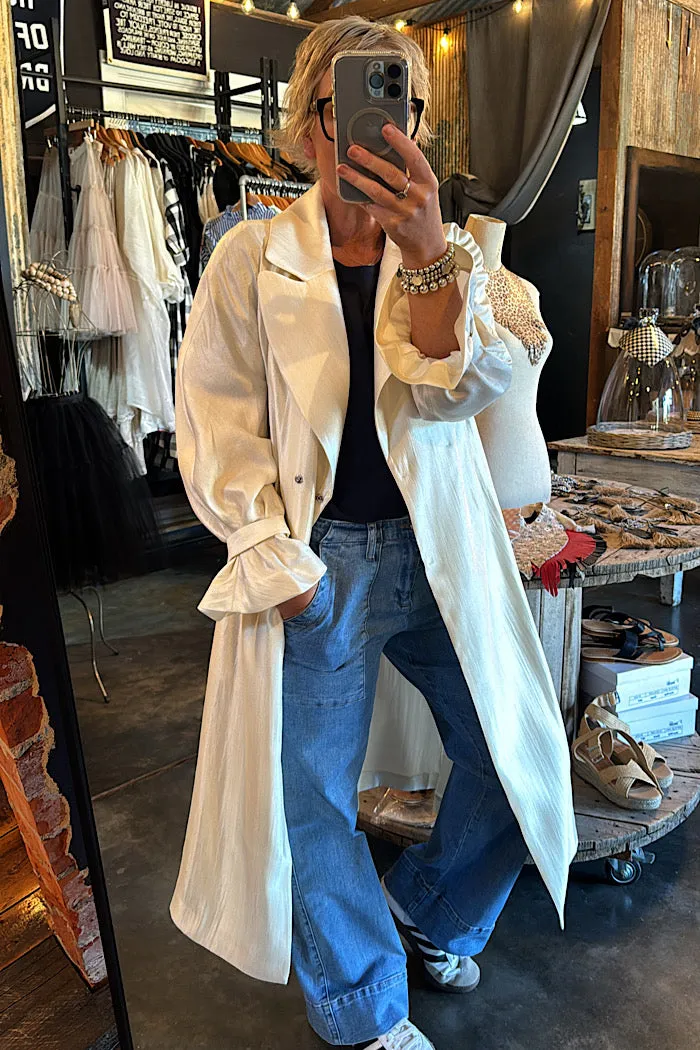MA DAINTY OPERA TRENCH COAT - CREAM