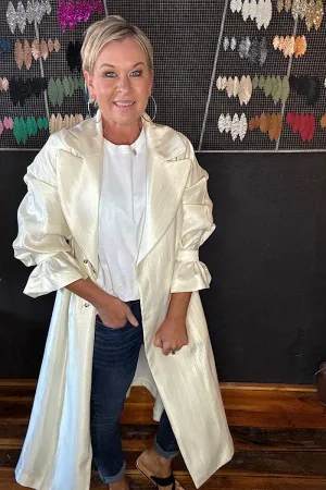 MA DAINTY OPERA TRENCH COAT - CREAM