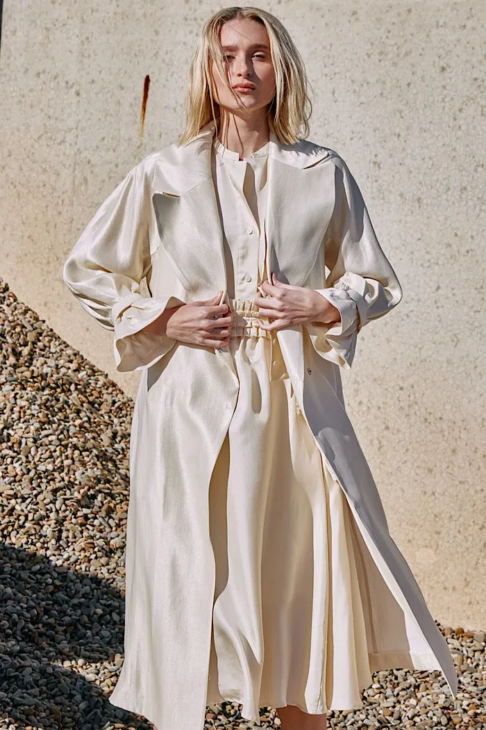 MA DAINTY OPERA TRENCH COAT - CREAM