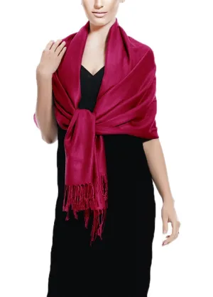 Magenta Pashmina Shawl Wrap Scarf