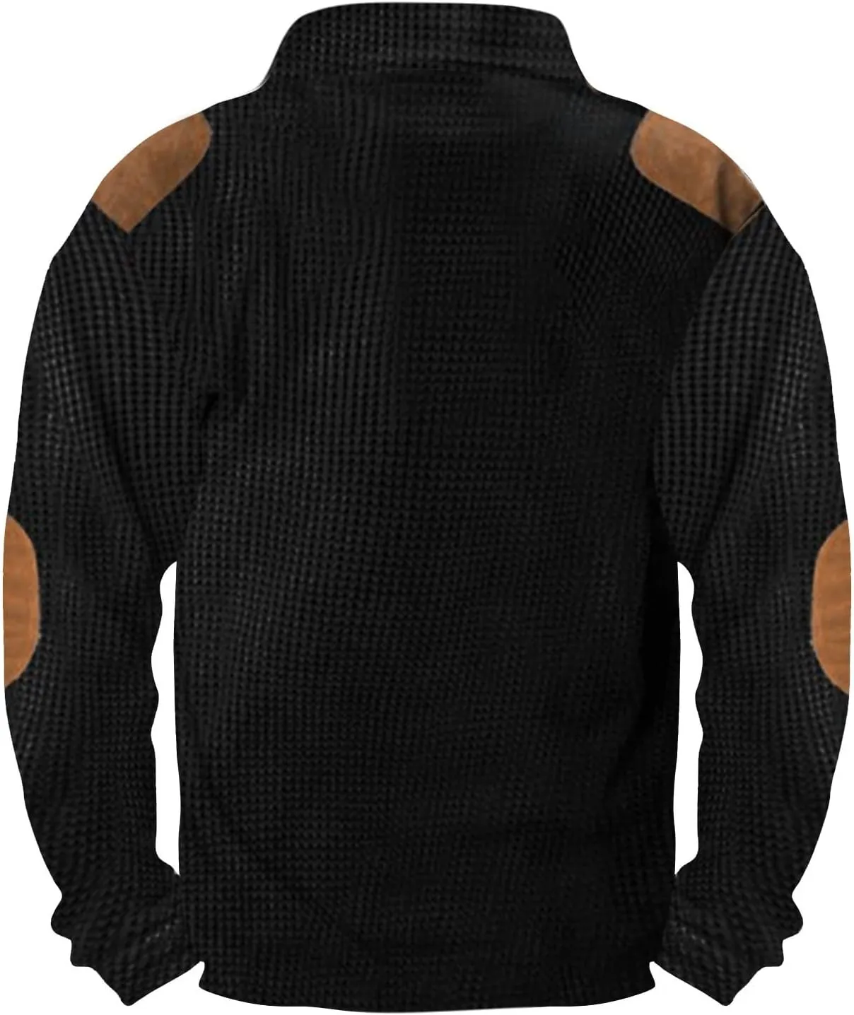 Men Western Aztec Ethnic Print Vintage Tops Long Sleeve Henley Shirt Stand Collar Button Down Pullover Sweatshirts