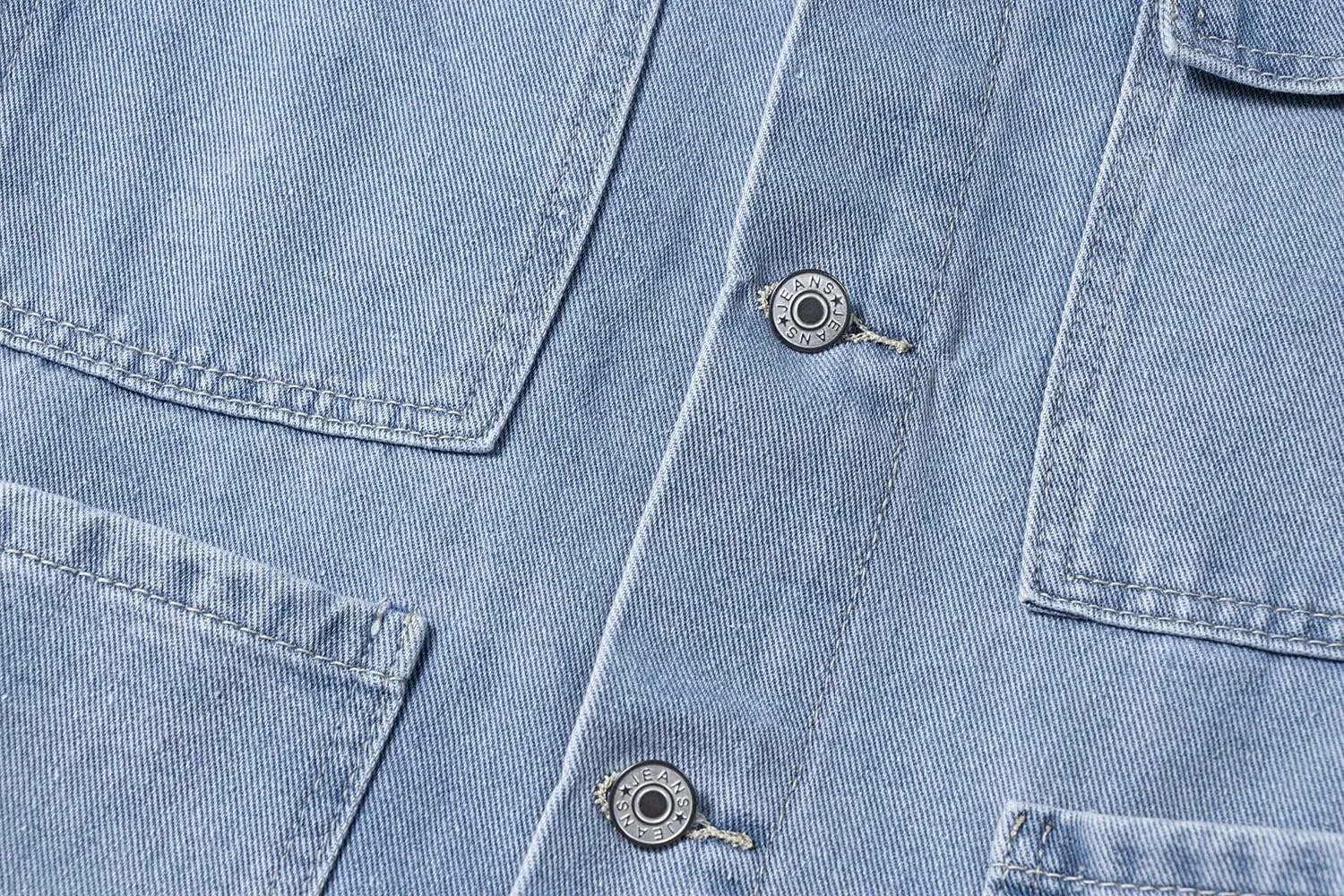 Men's Casual Denim Vest, Sleeveless Jeans Jacket Relaxed Fit Button Down Lapel Waistcoat